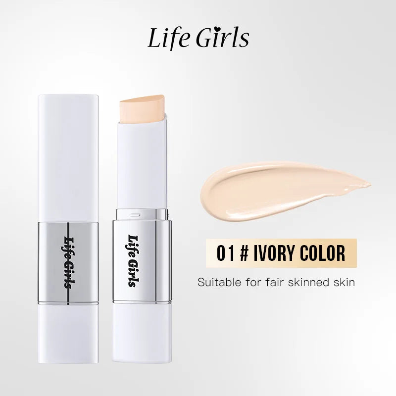 Lazy Foundation Stick, Moisturizing and Natural Concealer Makeup, Matte Makeup Base, Rare Beauty, Keep Makeup and Sweat
