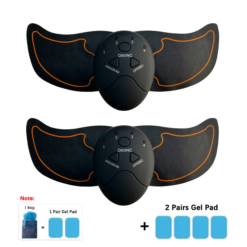 New EMS Muscel Stimulator Abdominal Arm Leg Neck Trainer Muscle Toner Body Training Slimming Massager Fitness Use With Battery
