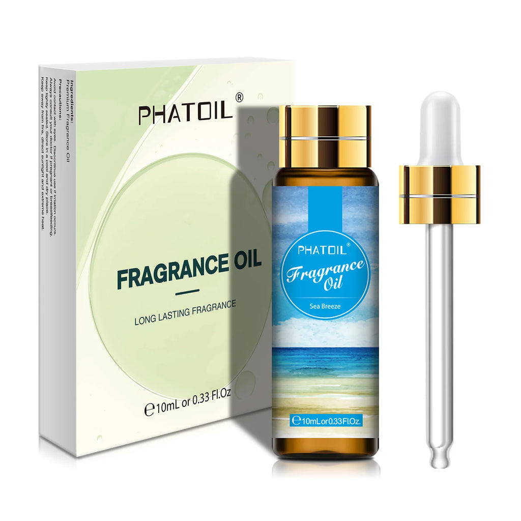 PHATOIL 10ml Coconut & Vanilla Fragrance Oil For Diffuser Aromatherapy White Musk Bubble Gum Baby Powder Fragrance Aroma Oils