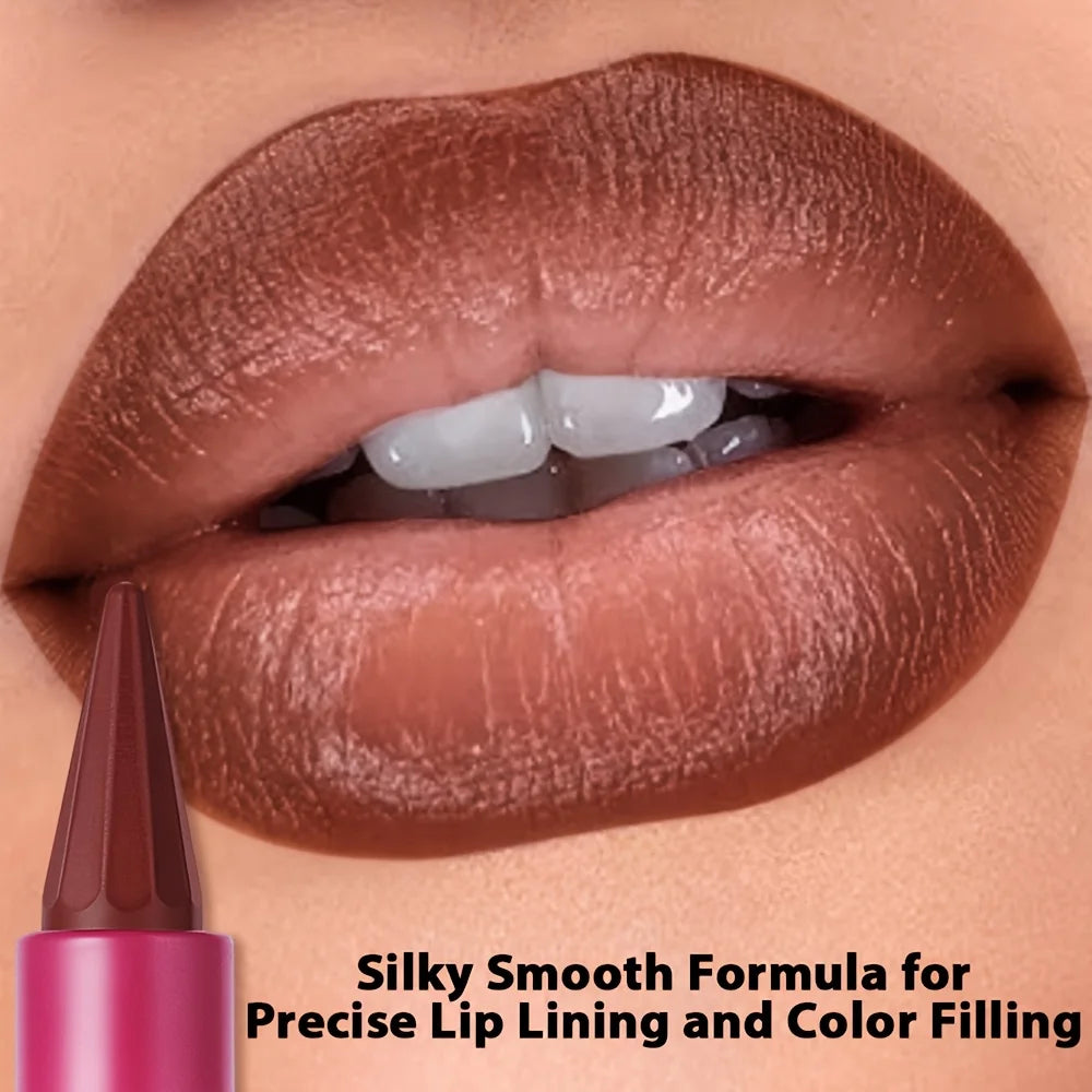 Silky lipstick and nourishing lip oil set, matte matte pointed lipstick, dual-purpose, Christmas gift choice.