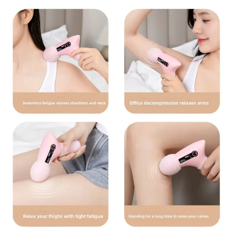 ABS Mini Fascia Tool High Frequency Fast Rechargeable Massage Artifact Universal Relaxation Full Body Electric Massage Tool