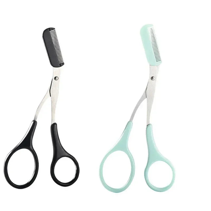 1/3PCS Eyebrow Trimmer Makeup Tools Stainless Steel Eyebrow Scissors with Comb Hair Removal  Eyebrows Shaping Makeup Tools