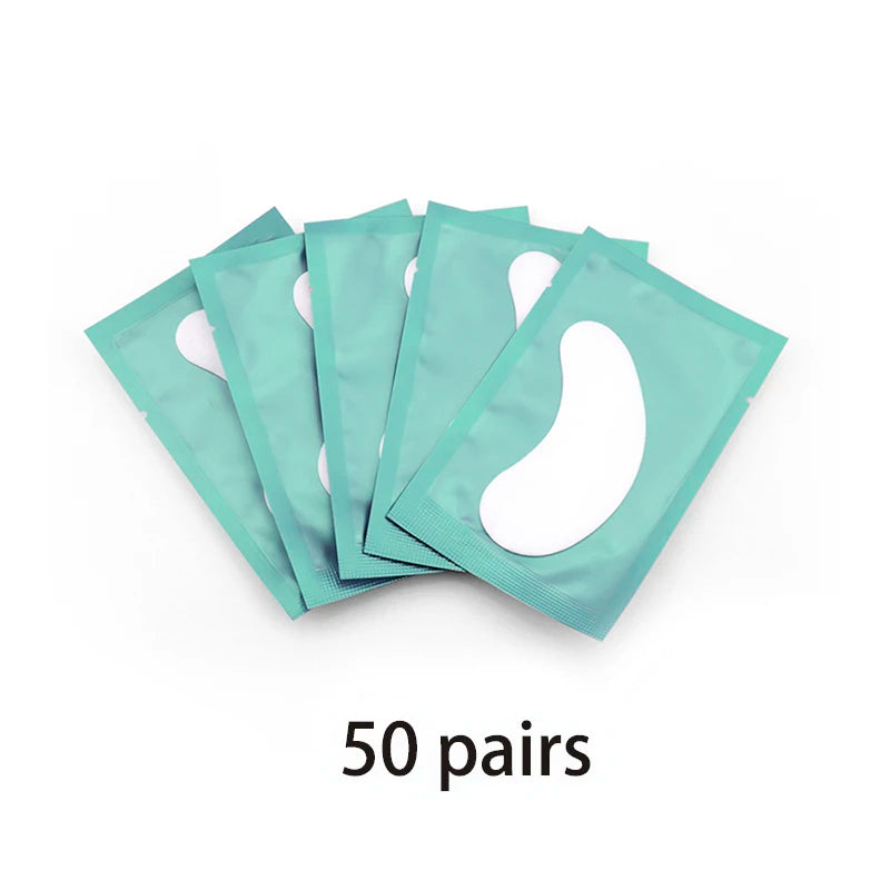 20/50/100pcs Eye Patches Eyelash Extension Under Eye Pads Makeup Eyelash Patches Tip Stickers Pads For Eyelash Extension Makeup