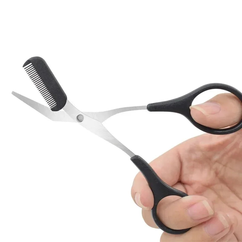 1/3PCS Eyebrow Trimmer Makeup Tools Stainless Steel Eyebrow Scissors with Comb Hair Removal  Eyebrows Shaping Makeup Tools
