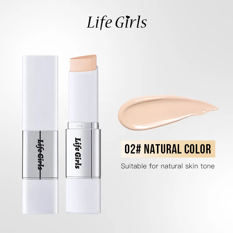 Lazy Foundation Stick, Moisturizing and Natural Concealer Makeup, Matte Makeup Base, Rare Beauty, Keep Makeup and Sweat