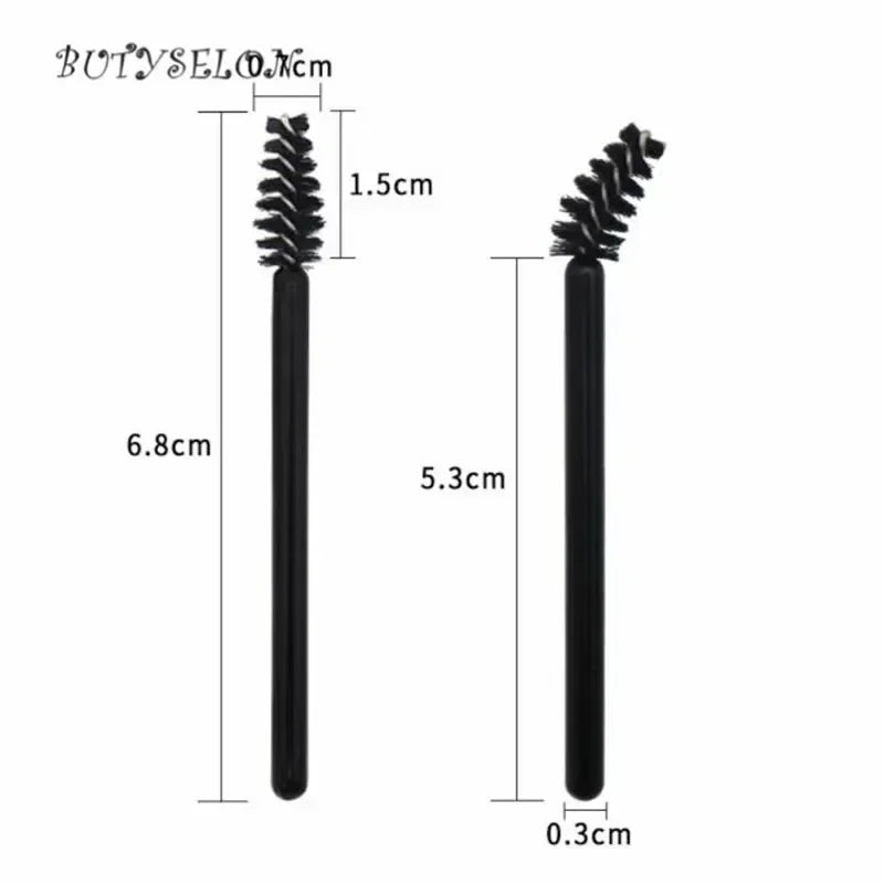 100pcs Disposable Eyelash Brushes Spoolies Micro Lash Mascara Wands Combs Wholesale for Eyelash Extension Makeup  Cosmetic Tools