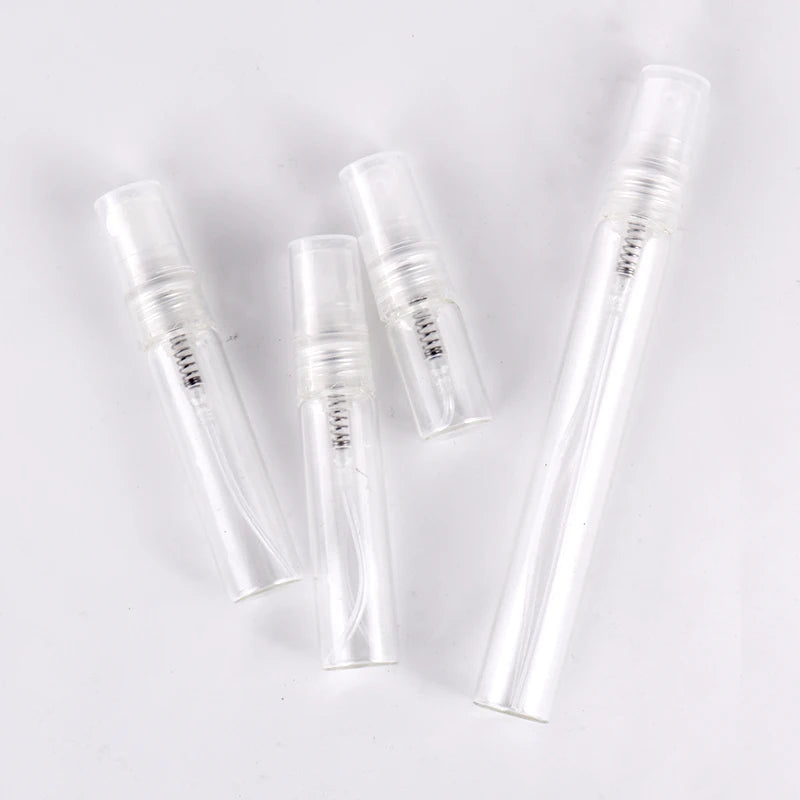 Best Selling 8 Pack 2/3/5/10ml Mini Clear Glass Perfume Bottle Refillable Perfume Bottle Sprayer Portable Travel