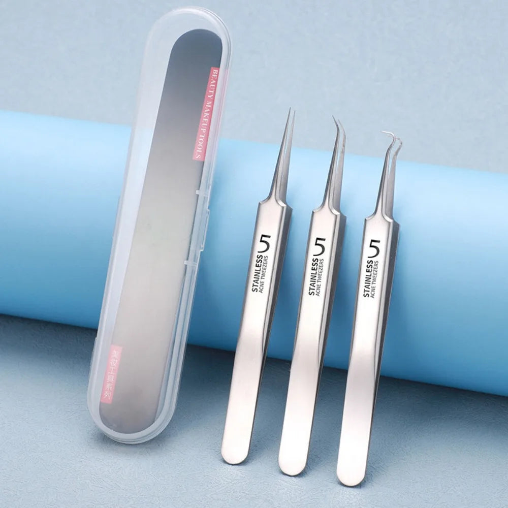 1-11PCS Stainless Steel Acne Clip, Cell Clip, Blackhead Clip, Acne Needle, Beauty Salon Acne Tool