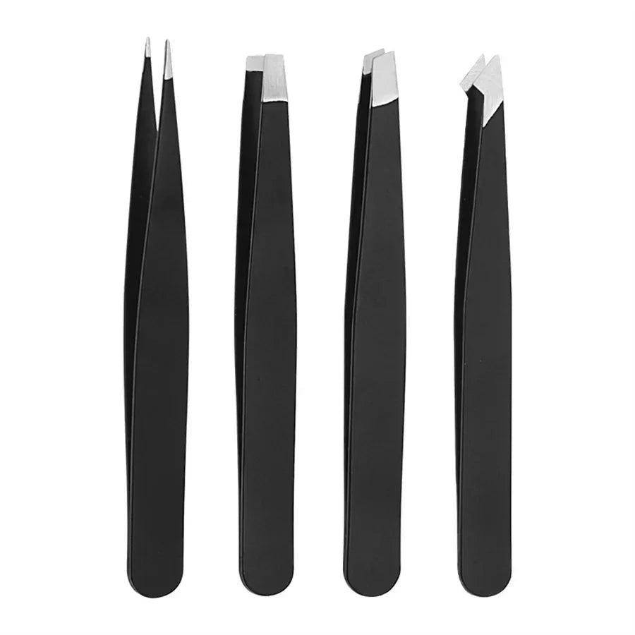 1/4pcs Set Professional Eyebrow Hair Removal Splinter Tweezers Set Perfect For Very Effortless and Relaxed to Remove