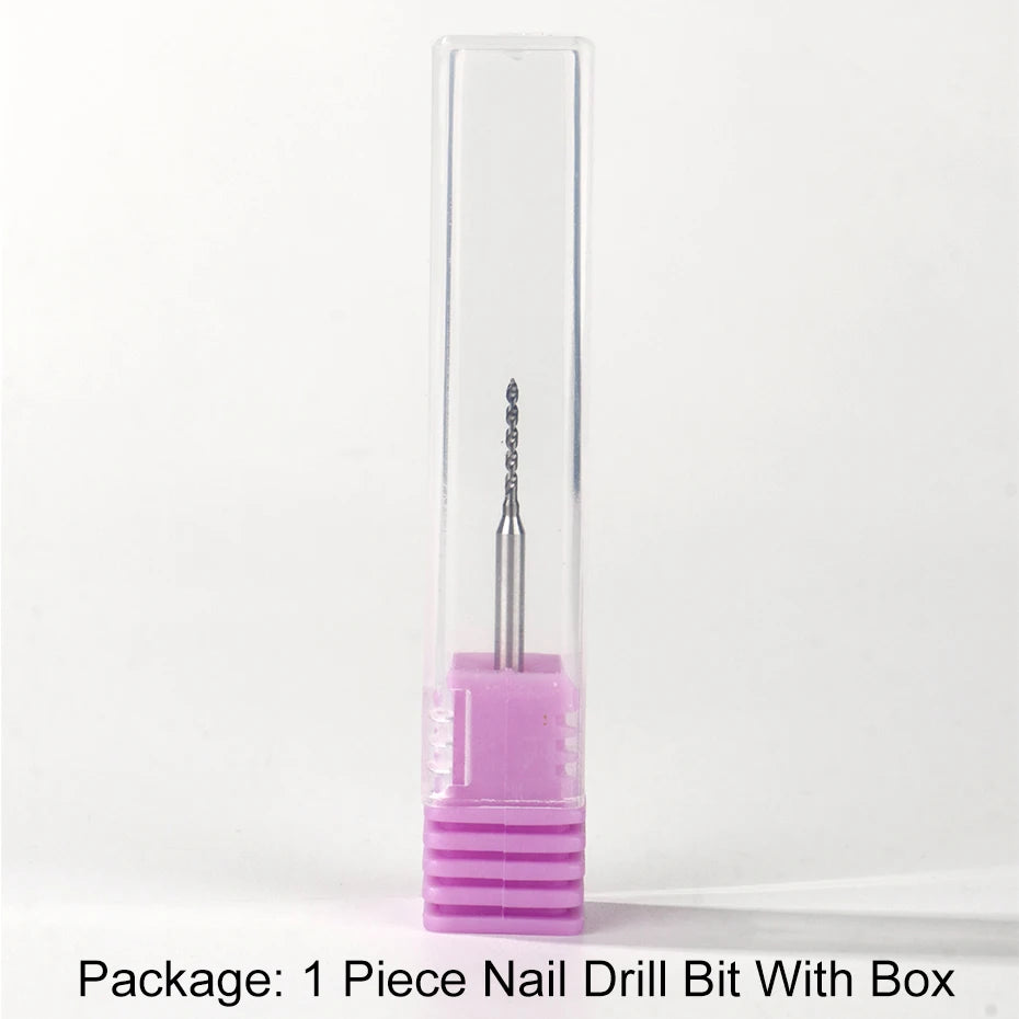 Nail Drill Pierce Bit for Jewelry Open Ring Nail Art Decorative Piercing Tungsten Steel Grinding Head Precise Hole Punching Tool