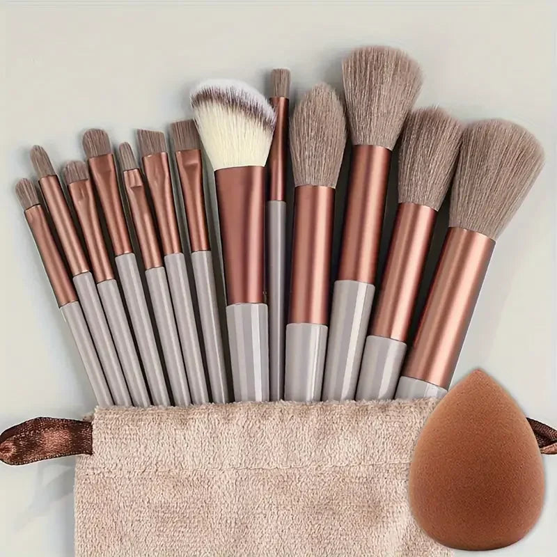 NEW 13PCS Makeup Brush Set Soft Fluffy Eye Shadow Foundation Blush Highlighter Concealer Brush Female Beauty Tool Christmas Gift