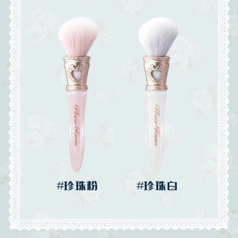 Flower Knows Shell Pearl  Series Blush Brush Wool Loose Powder Highlighter Brushes