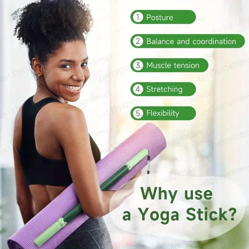 요가 근막 스틱 Yoga Fascia Stick 57cm Extended Muscle Relaxation Massage Roller Yoga Massage Stick for Leg Stretching and Release Fitn