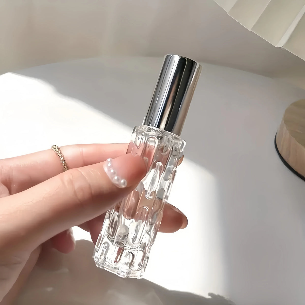 1/3/6pcs+4 accessories 10ml travel mini perfume atomizer container with 3 spray bottles, 2 funnels, 2 dispenser diviners