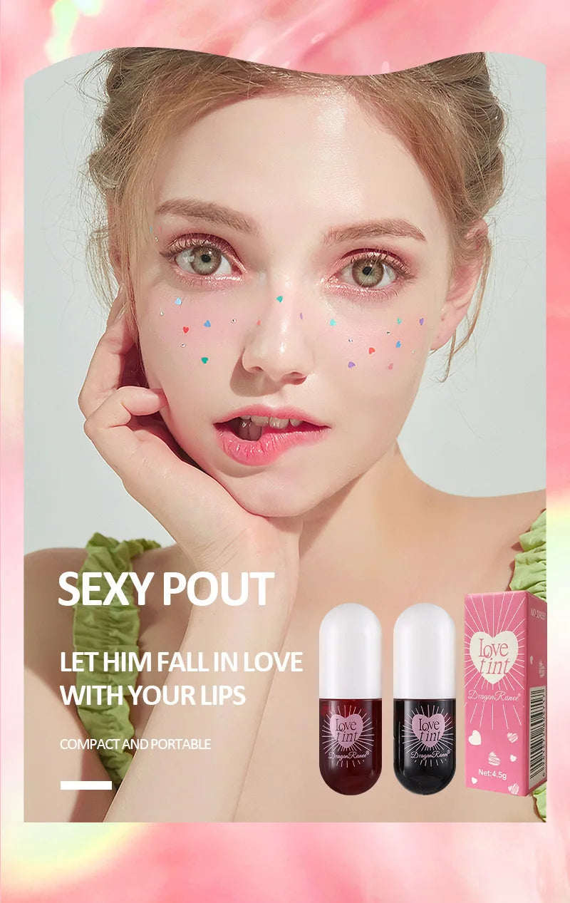 Lip Dye Liquid Lip Glaze Cute Waterproof Non-Stick Liquid Lipstick 6 Colors Available