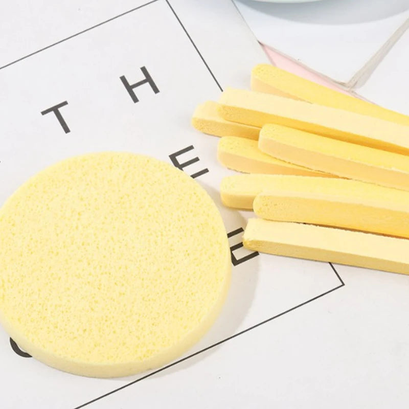 Compressed Round Facial Cleansing Sponges Cleaning Brushes Cleanse Tools Makeup Remover Wipes Finger Wholesale Free Shipping