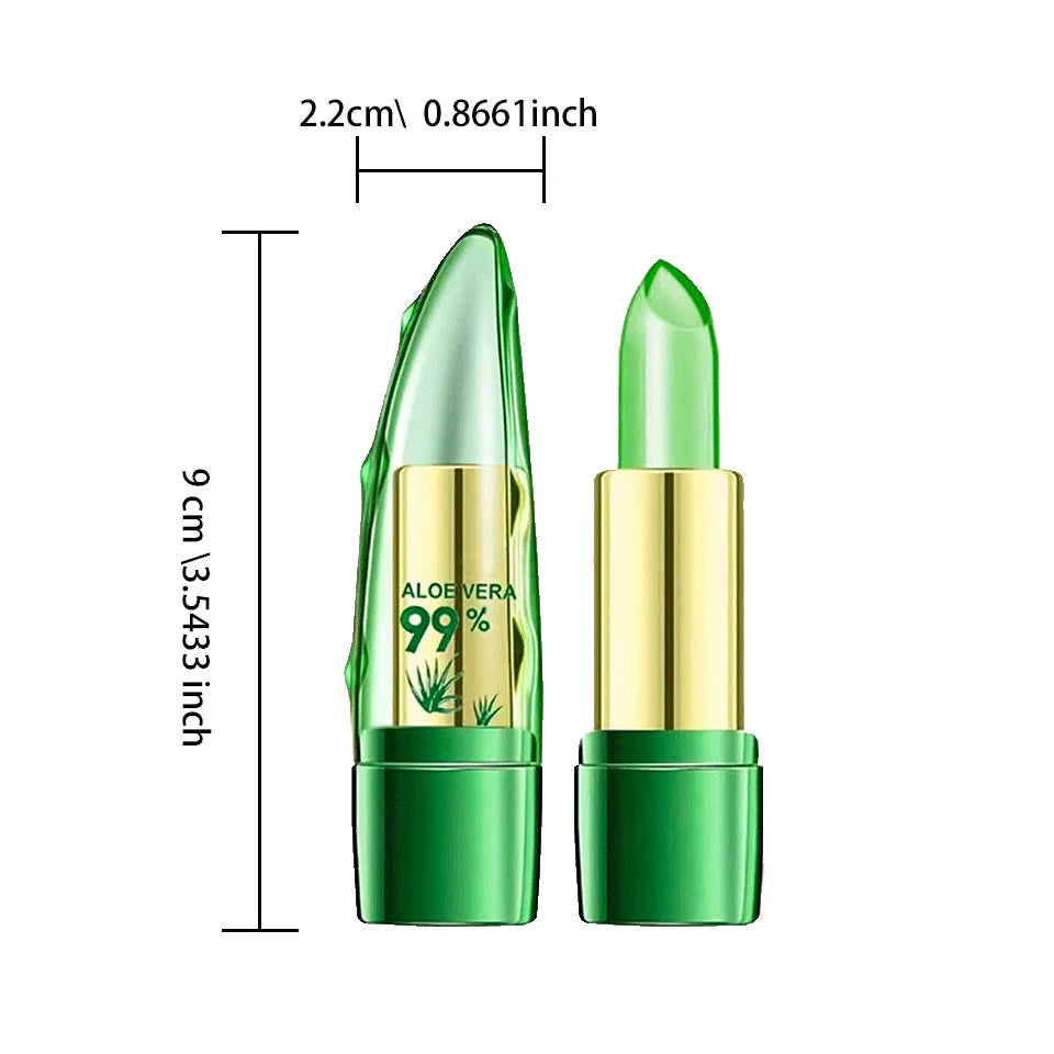 Moisture Lip Balm Aloe Vera Natural Lipbalm - Temperature Changed Color Lipstick Long Lasting Nourish Lips Care Makeup