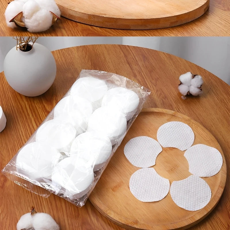 Disposable Makeup Cotton Pad 300/600/1200pcs Soft Pearl Notched Design Facial Cleaning Wipes Makeup Remover Beauty Cosmetic Tool