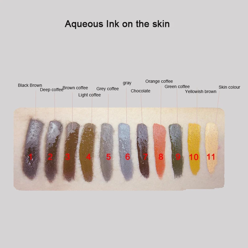 18ml Microblading Pigments Professional Tattoo Ink Set Permanent Makeup Eyebrow Lips Eyeline Tattoo Color Body Beauty Art Tool