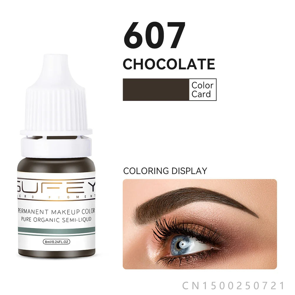 33 Colors Permanent Makeup Pigment Lip Tattoo Inks Vegan Eyebrows Microblading Pigments 8ml Body Art Ink for PMU Artists
