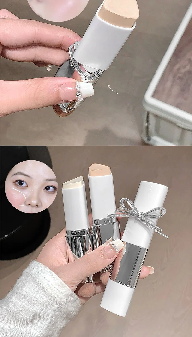 Lazy Foundation Stick, Moisturizing and Natural Concealer Makeup, Matte Makeup Base, Rare Beauty, Keep Makeup and Sweat