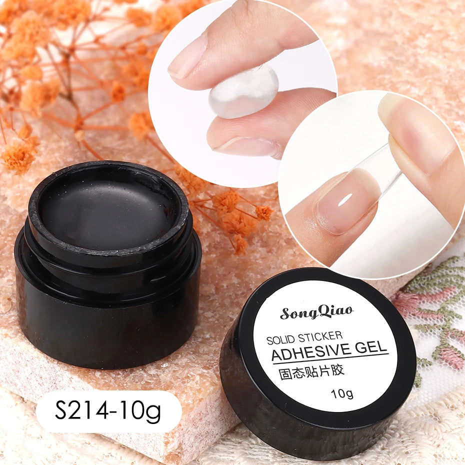 30g Soft Nail Tips Gel Transparent Patch Gel For False Nails Extension Strong Adhesive Tube Tip Glue UV Soak Off Manicure Tools