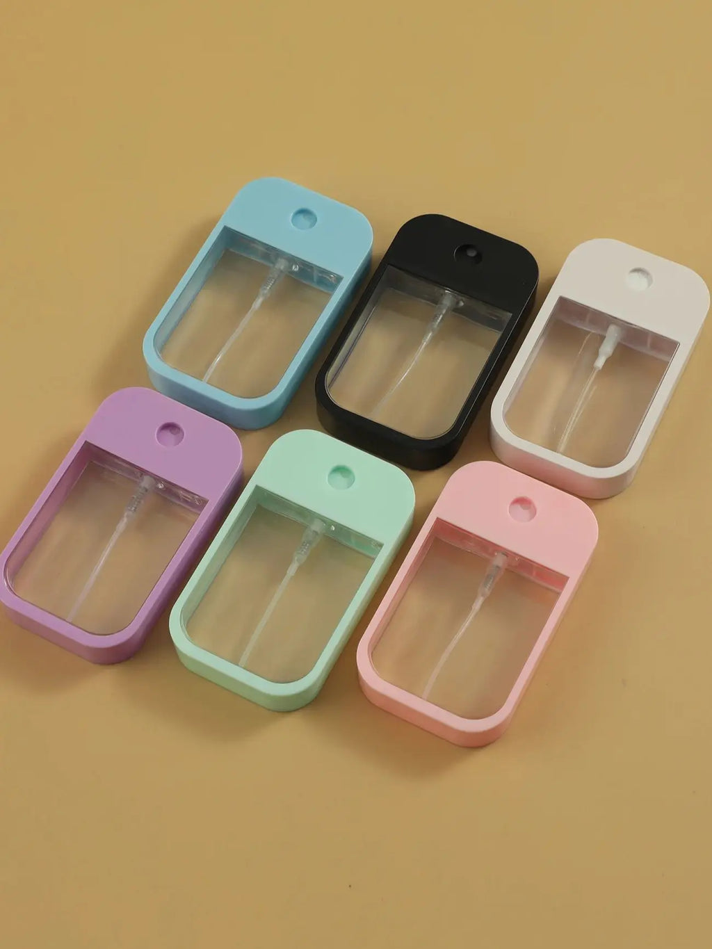 Plastic Card Bottle Perfume White Pink Blue 45ml Water Mist Spray Bottle for Hand Sanitizer Oral Spray Sprayer