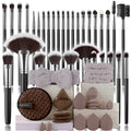 32Pc Makeup Brush Set Cosmetic Tools for Powder Eye Shadow Foundation Blush Blending Beauty Makeup Brush Kit for Makeup Starters