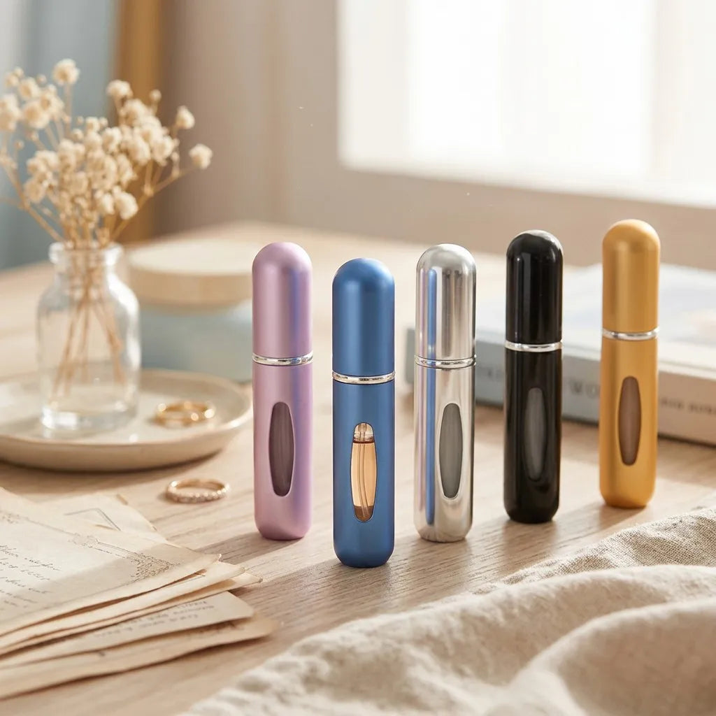1/5Pcs Travel Perfume Bottle Refillable Portable Mini Atomizer Spray Refill Bottle Women Pocket Dispenser Cologne Sprayer 5ml