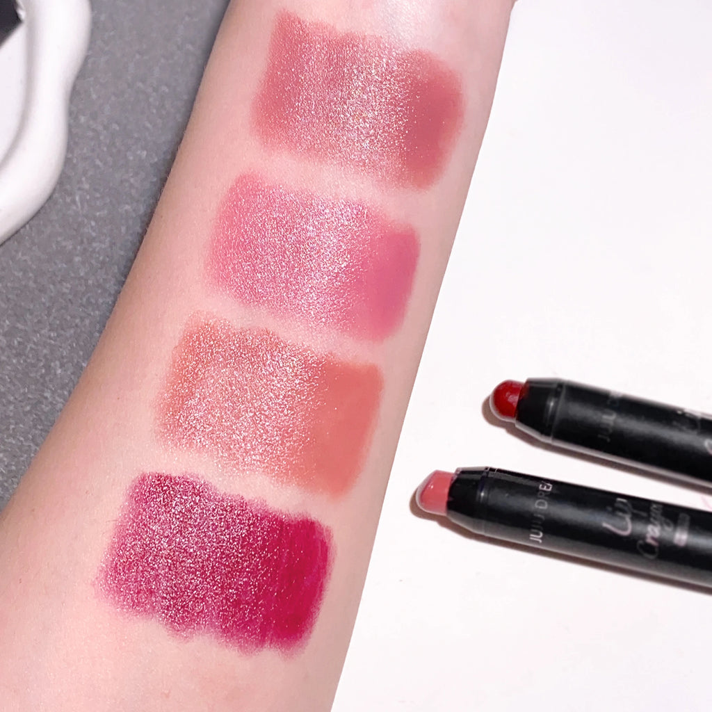 Matte 4-Color Lipstick Pen, Waterproof Long-Lasting, Easy Apply, Non-Fading, Multi-Look Lip Makeup, Unisex, Safe & Certified