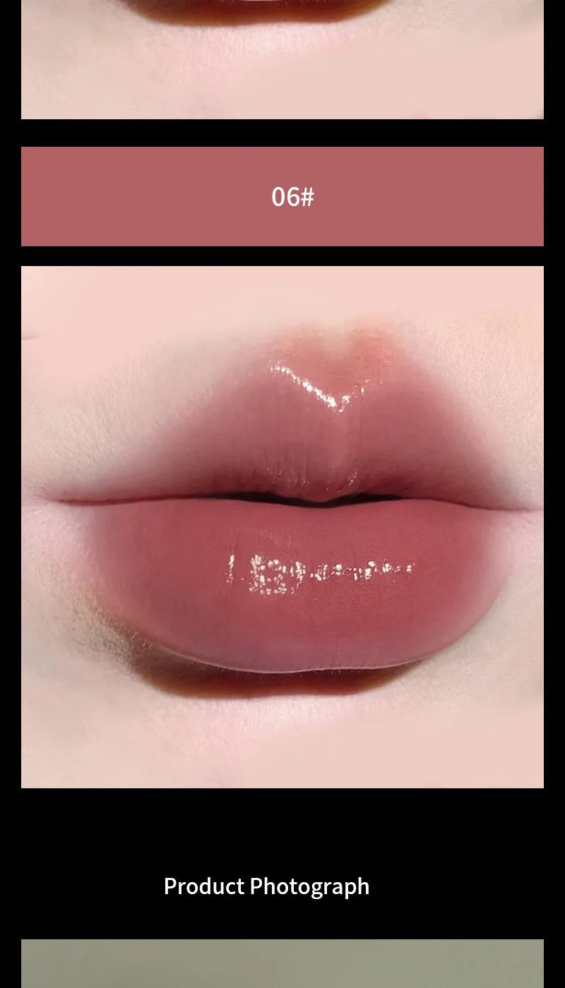 HERORANGE~ Low Saturation Light Lipstick Multi-purpose Stick Moisturizing White Natural Holding Mirror lipstick