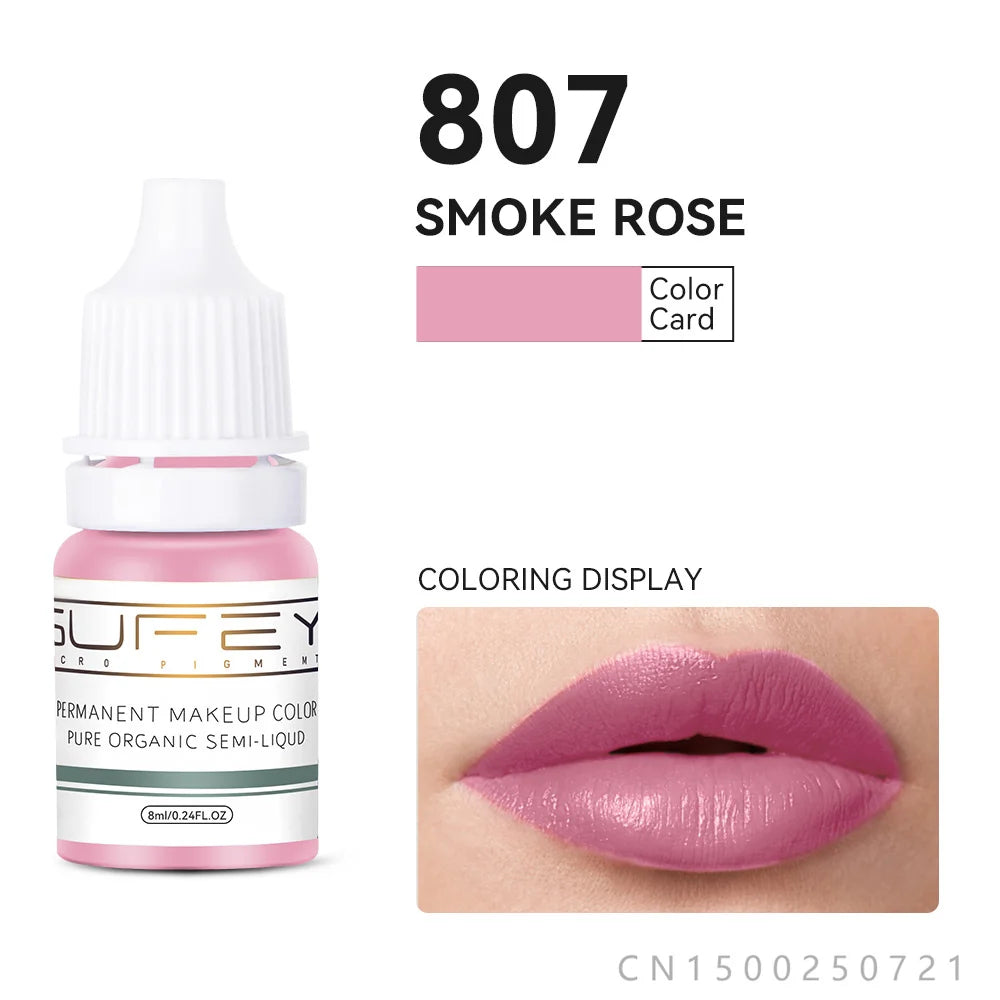 33 Colors Permanent Makeup Pigment Lip Tattoo Inks Vegan Eyebrows Microblading Pigments 8ml Body Art Ink for PMU Artists