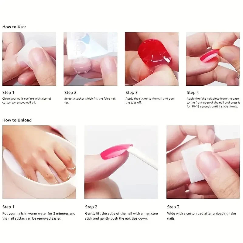 24 pieces of long almond-shaped pure red matte texture diamond-shaped check glitter French wear nail piece & 1 rub strip & 1 jel