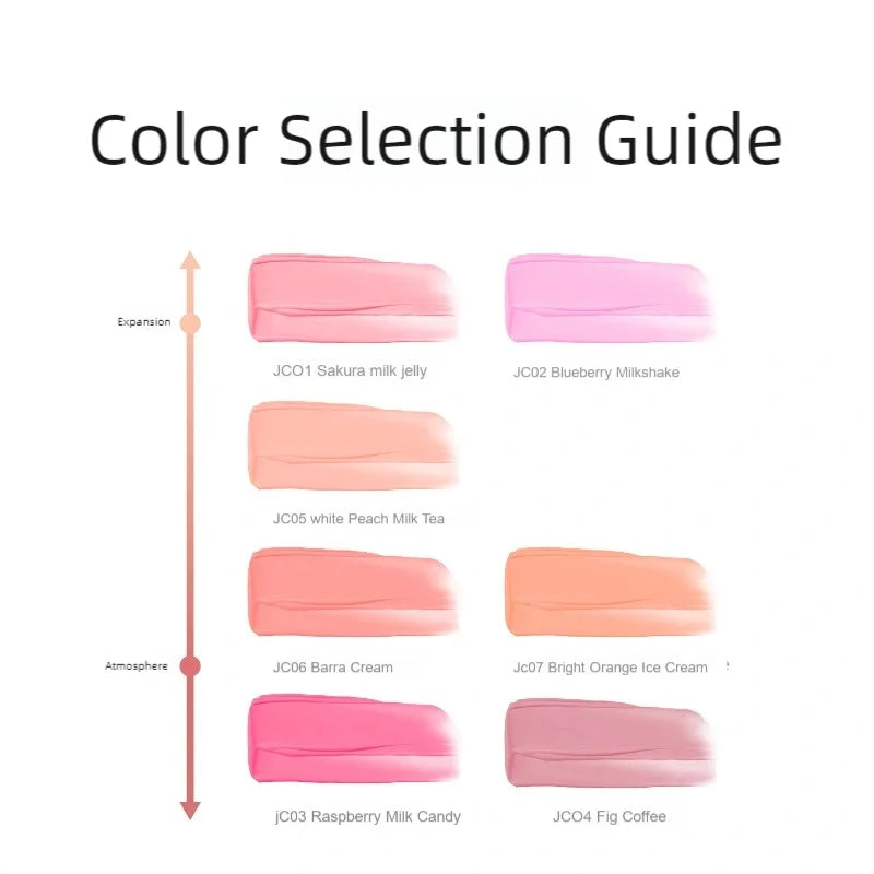 AZTK JC04 Water To Powder Liquid Blush Soft Matte Natural Flush Brightening Cheek Tint Lightweight Blendable Waterproof Makeup