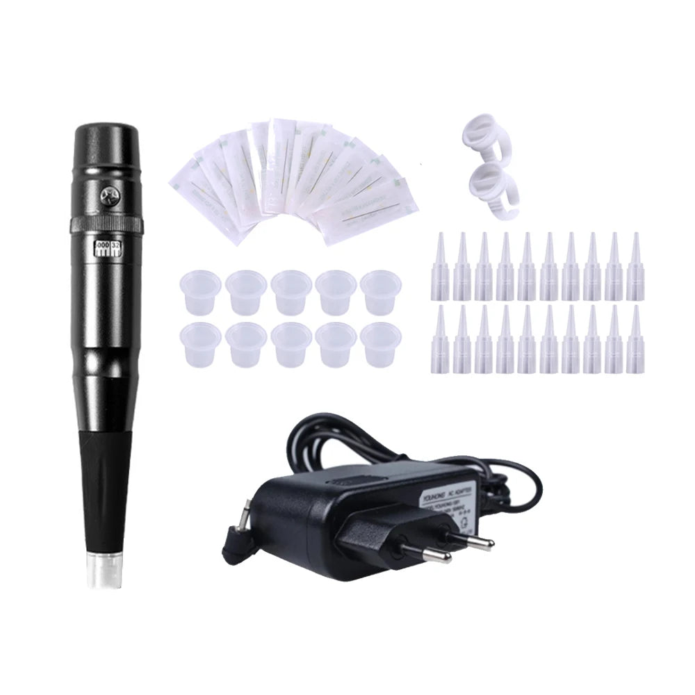Permanent Makeup Machine Rotary Tattoo Machines Pen Semi-PMU Pens Eyebrow Lip Piercing Gun Tatuagem Microblading Supplies Kit