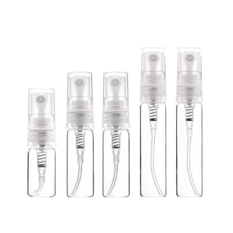 Best Selling 8 Pack 2/3/5/10ml Mini Clear Glass Perfume Bottle Refillable Perfume Bottle Sprayer Portable Travel