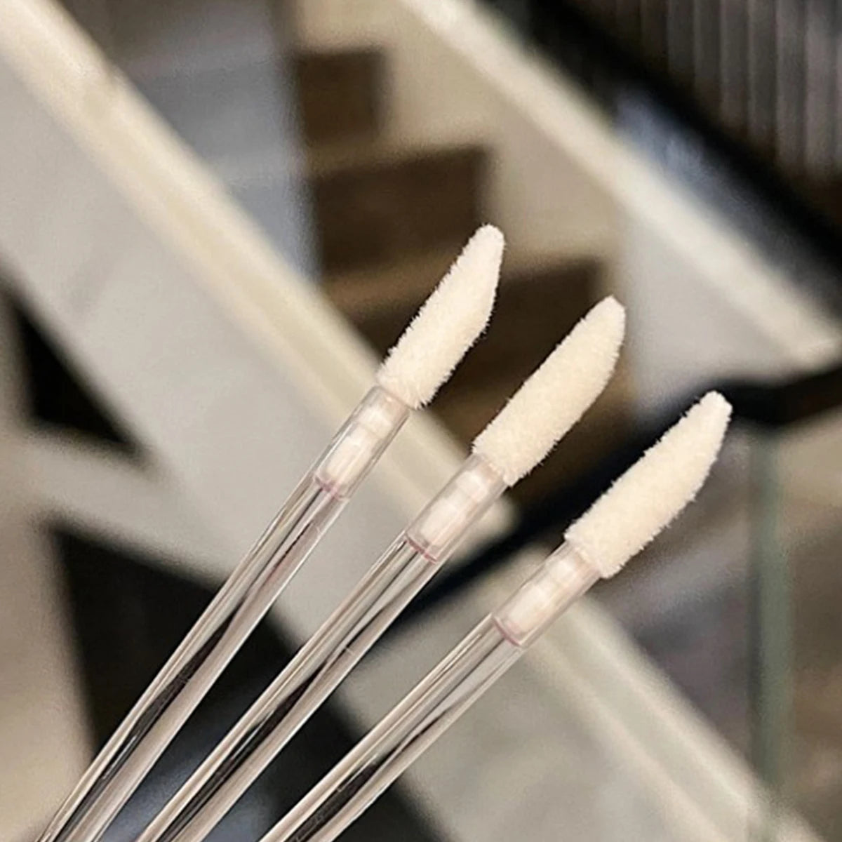 100/300PCS Crystal Lip Brush Lipstick Gloss Applicator Wands Wholesale For Eyelashes Extension Tool Kits Makeup Accessories
