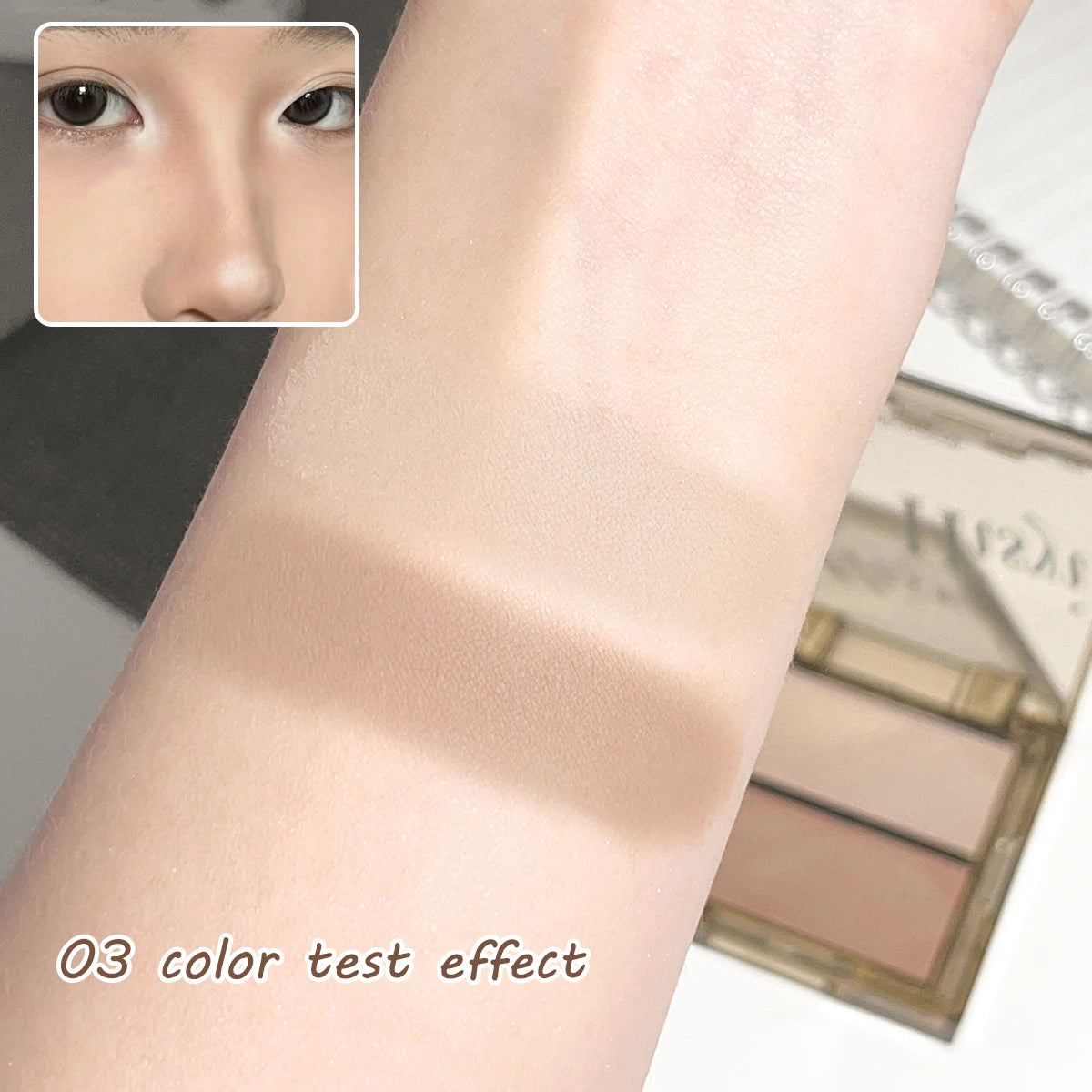 Repair plate High-light repair plate Integrated plate Matte pearl light brightening natural three-dimensional shadow plate