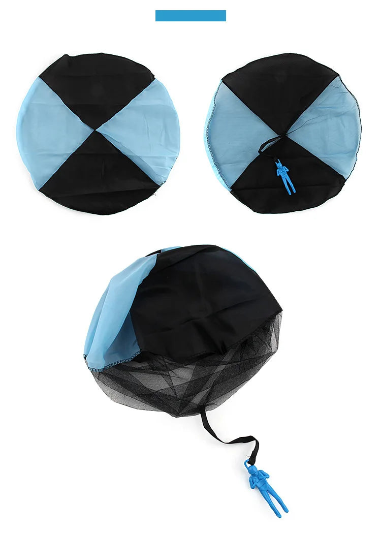 1pcs Hand Throwing Parachute Outdoor Funny Toys Game Play Toys for Fly Parachute Sport with Mini Soldier Toys
