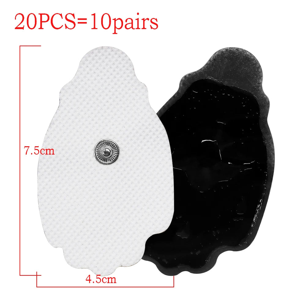 10/20PCS Electrode Pads Gel For Tens Acupuncture Massage Machine Slimming Pulse Ems Muscle Stimulator Massager Sticker