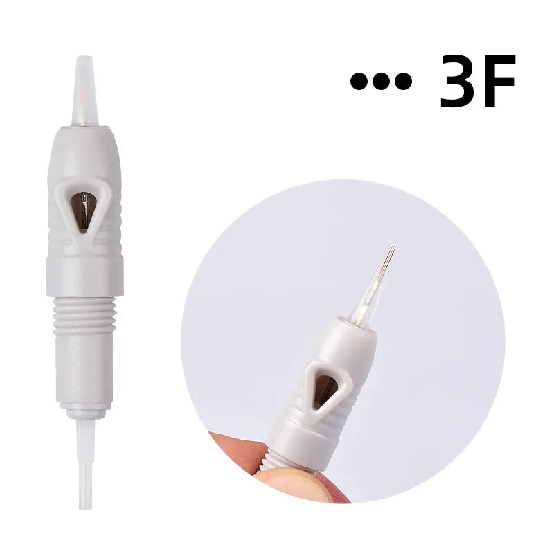 10/50/100pcs Microblading Cartridge for Charmant Liberty Permanent Makeup Eyebrow Lips Eyeliner Pen Grey Tattoo Machine Needle