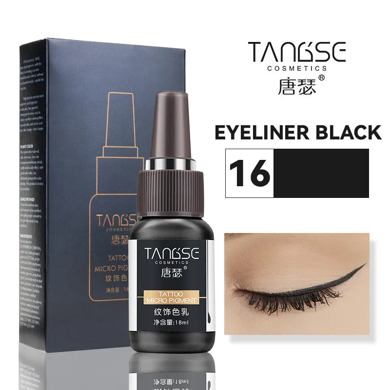 18ml Microblading Pigments Professional Tattoo Ink Set Permanent Makeup Eyebrow Lips Eyeline Tattoo Color Body Beauty Art Tool