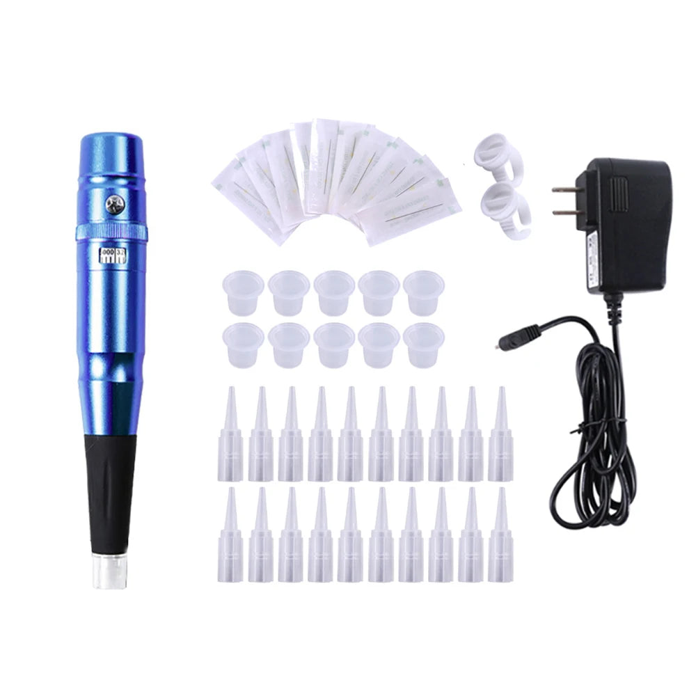 Permanent Makeup Machine Rotary Tattoo Machines Pen Semi-PMU Pens Eyebrow Lip Piercing Gun Tatuagem Microblading Supplies Kit