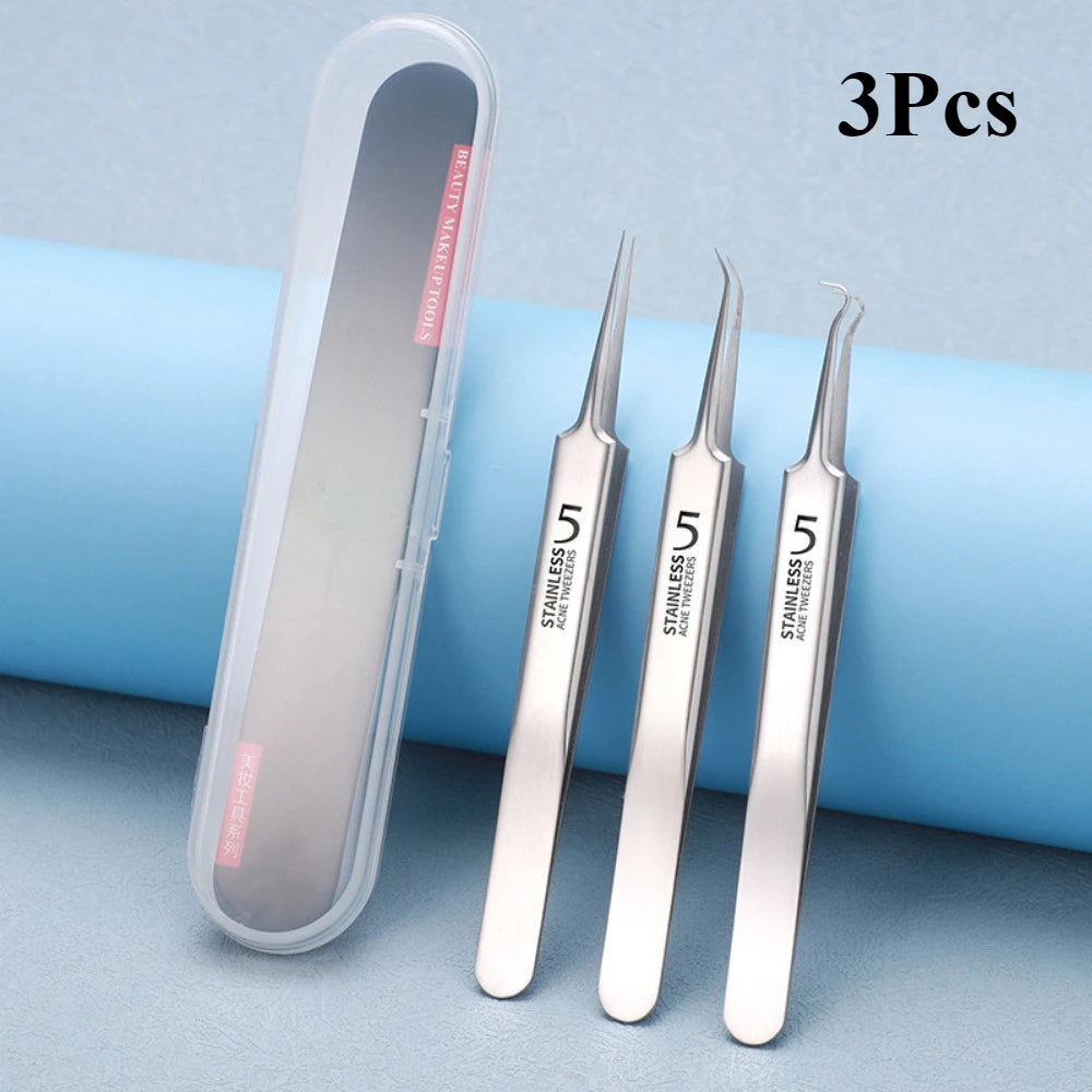 1-11PCS Stainless Steel Acne Clip, Cell Clip, Blackhead Clip, Acne Needle, Beauty Salon Acne Tool