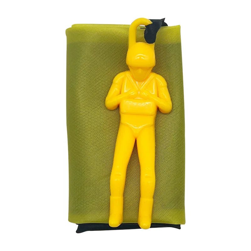 1pcs Hand Throwing Parachute Outdoor Funny Toys Game Play Toys for Fly Parachute Sport with Mini Soldier Toys