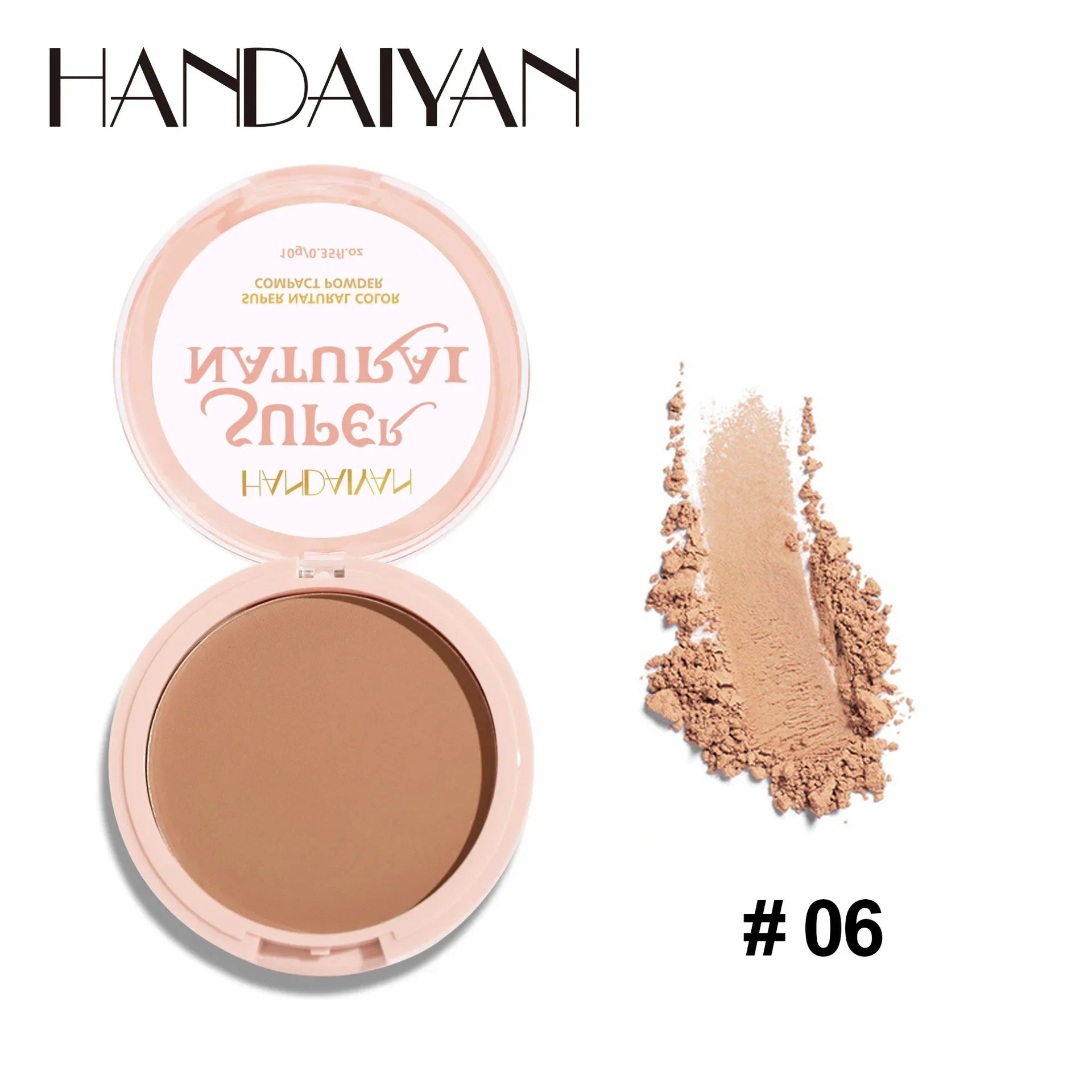 8 Color Matte Face Pressed Powder 24 Hours Oil Control Natural Setting Powder Foundation Full Coverage Waterproof Lasting Makeup
