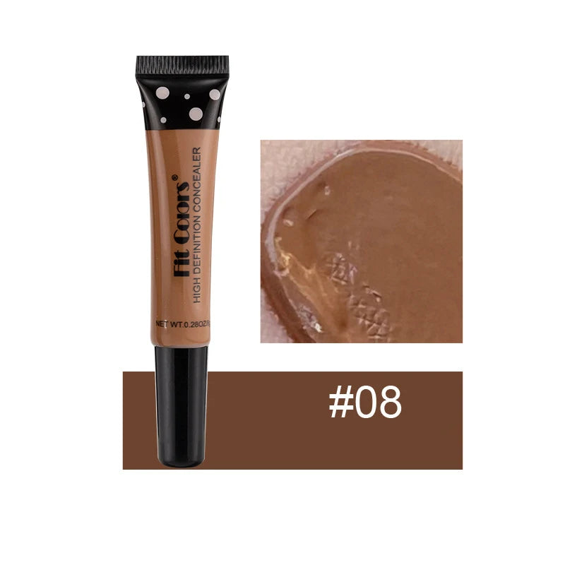 Full Cover Liquid Concealer 8 Color BB Cream Foundation Air-permeable Natural Brightening Makeup Eye Dark Circles Cream Cosmetic