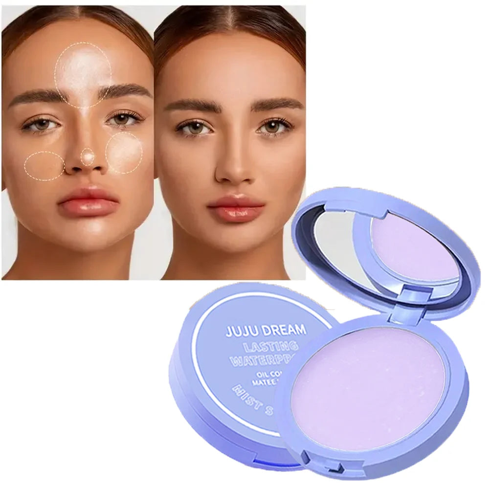 Powder-free setting cream for makeup touch-ups,waterproof and sweat-proof,long-lasting oil control,and easy-to-come-off powder