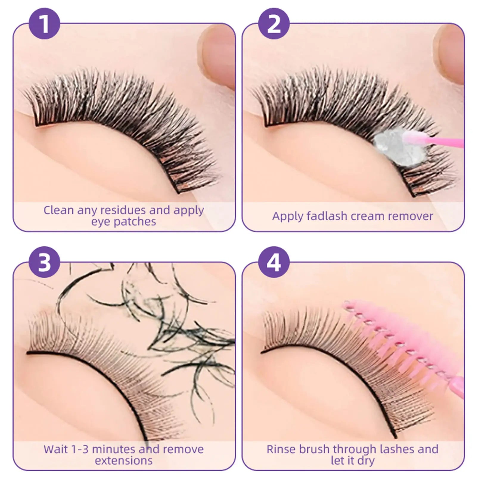 Professional eyelash remover cream Lashes Extension easy remove Quickly Dissolves Glue No Irritating Quick Adhesive daily makeup