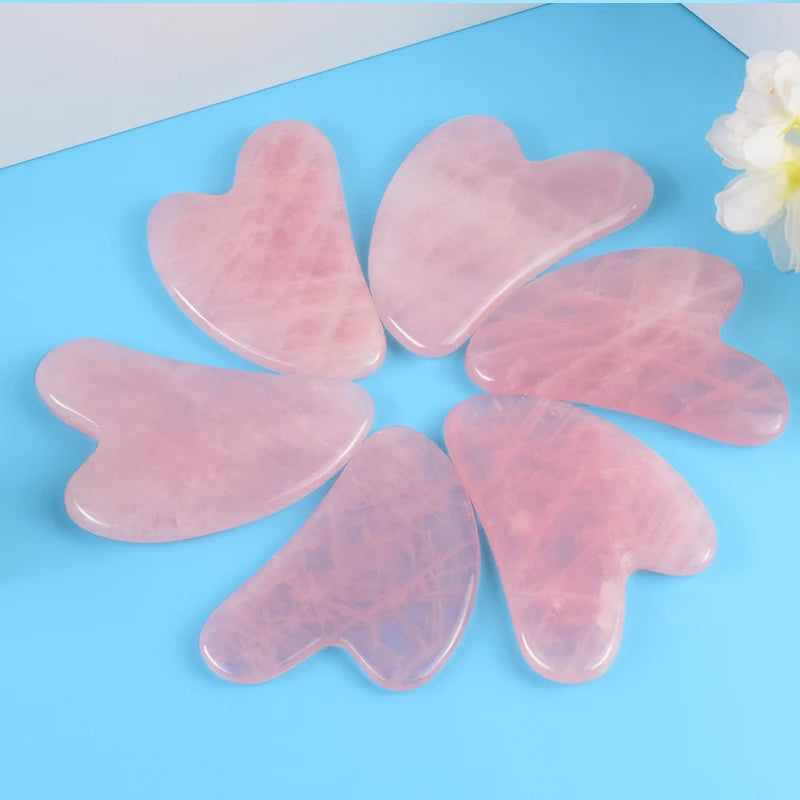 Natural Stone GuaSha Jade Facial Beauty Scraping Massage Tools Firm Skin Care Face Gua Sha SPA Physical Gue Che Roller